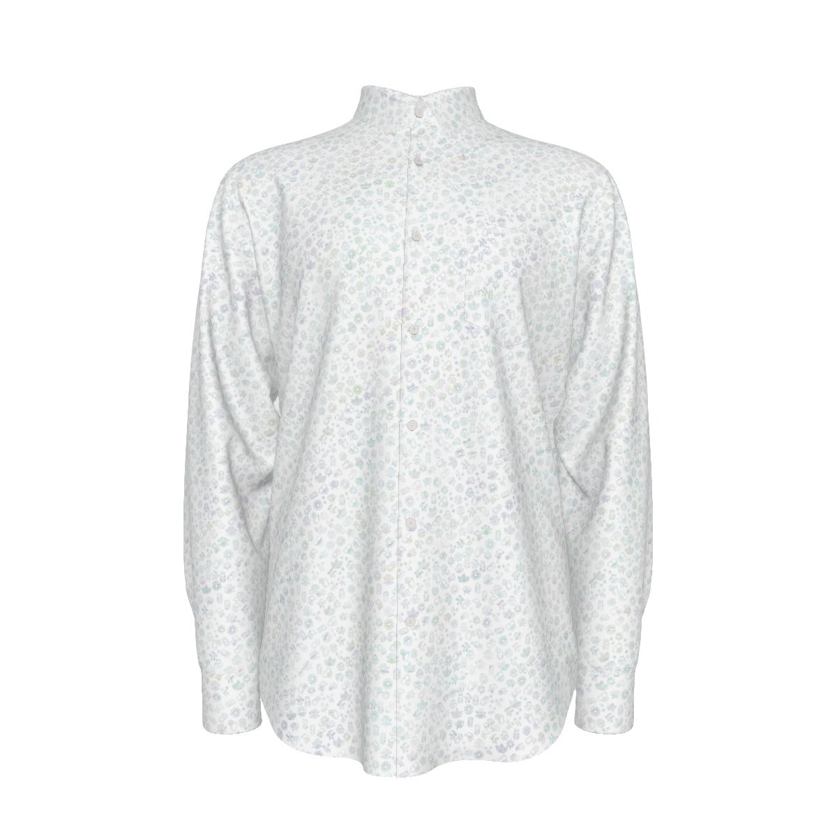 EntheoForm Psychedelic Symbol Men's Long Sleeve Shirt | Cotton poplin