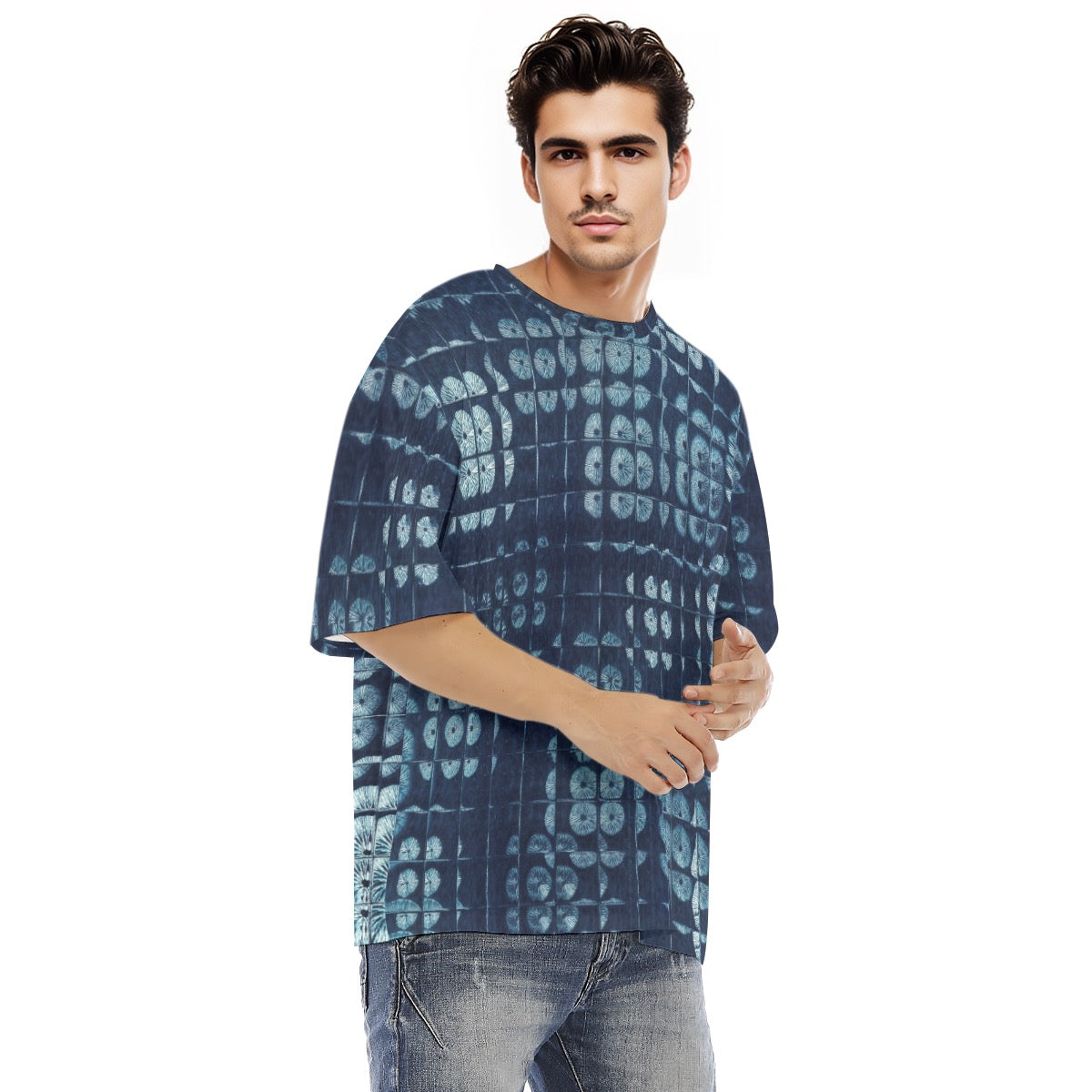 Spore Shibori — oversized tričko