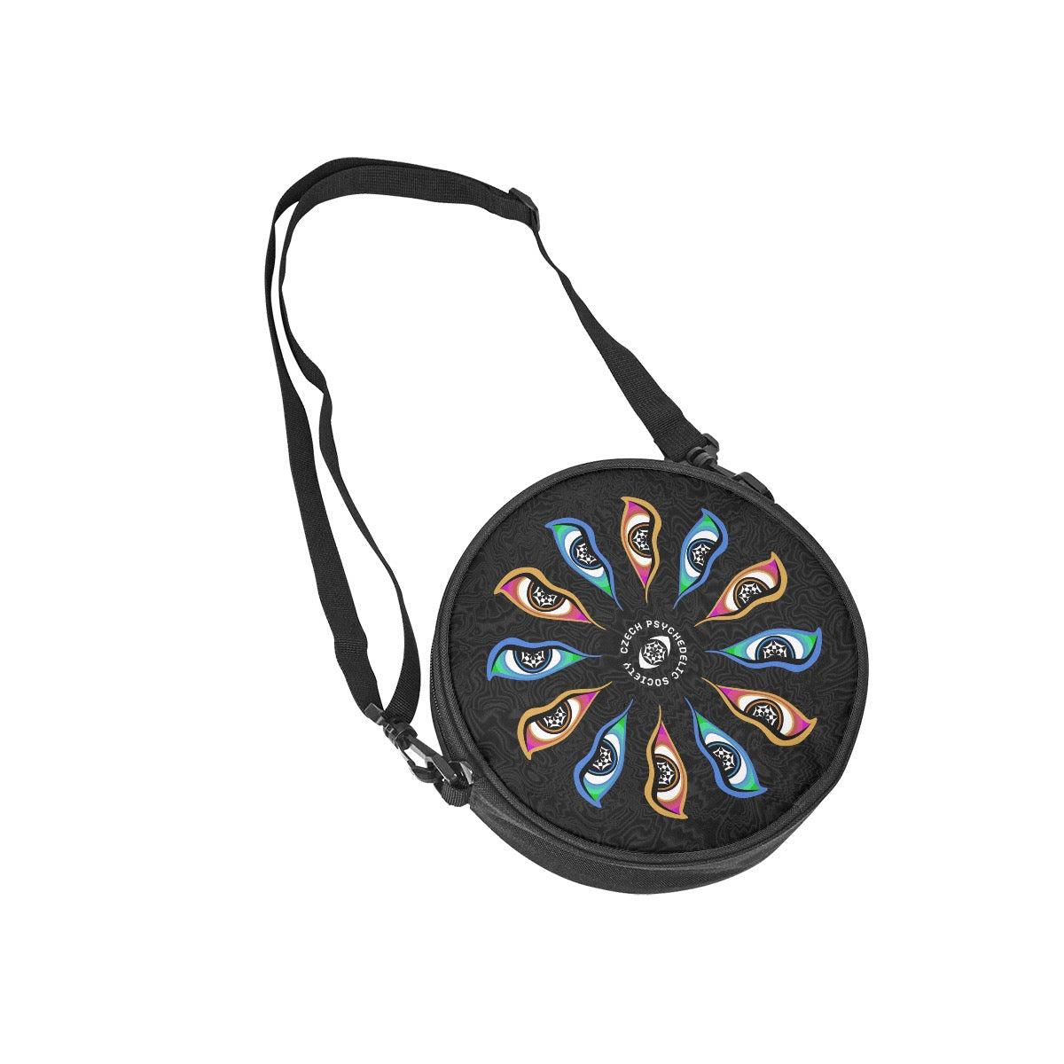Trippy Buddha Eyes Shoulder Bag