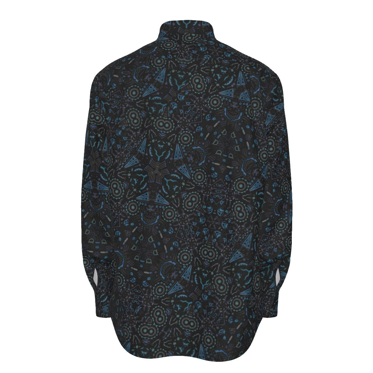 Hidden Realms – Visionary Pattern Men's Long Sleeve Shirt | Cotton poplin