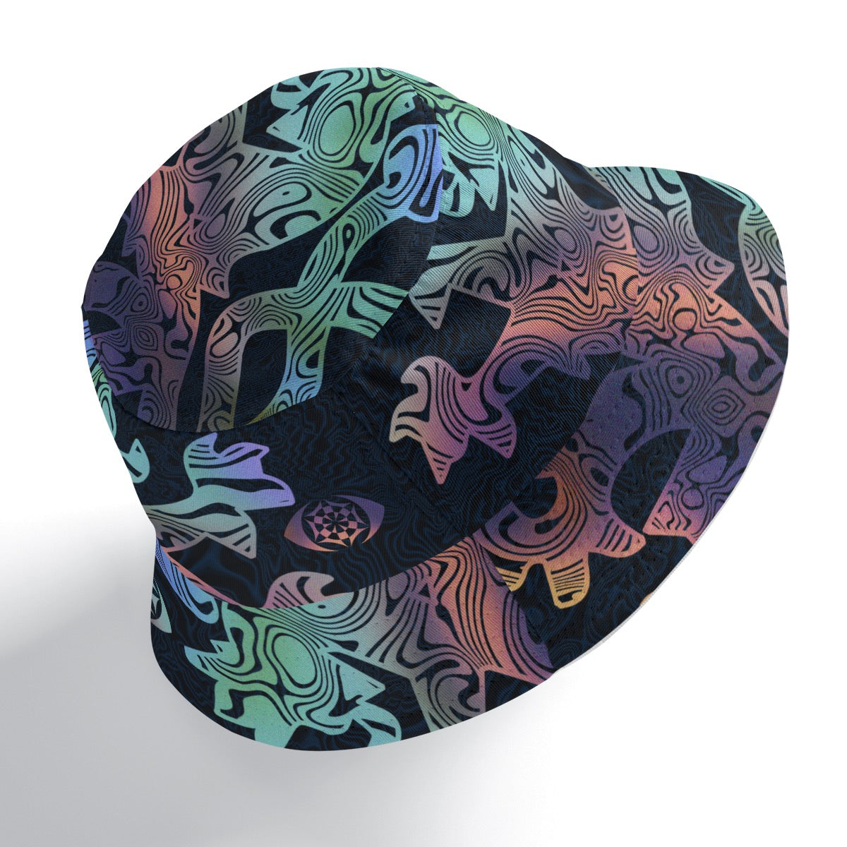 Two-Sided Psychedelia – Double-Side Printing Bucket Hat