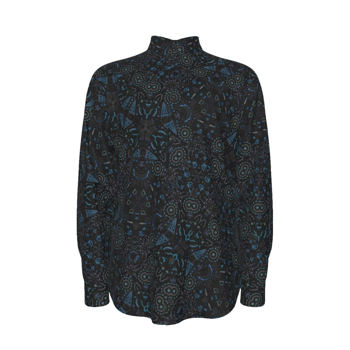 Hidden Realms – Visionary Pattern Men's Long Sleeve Shirt | Cotton poplin