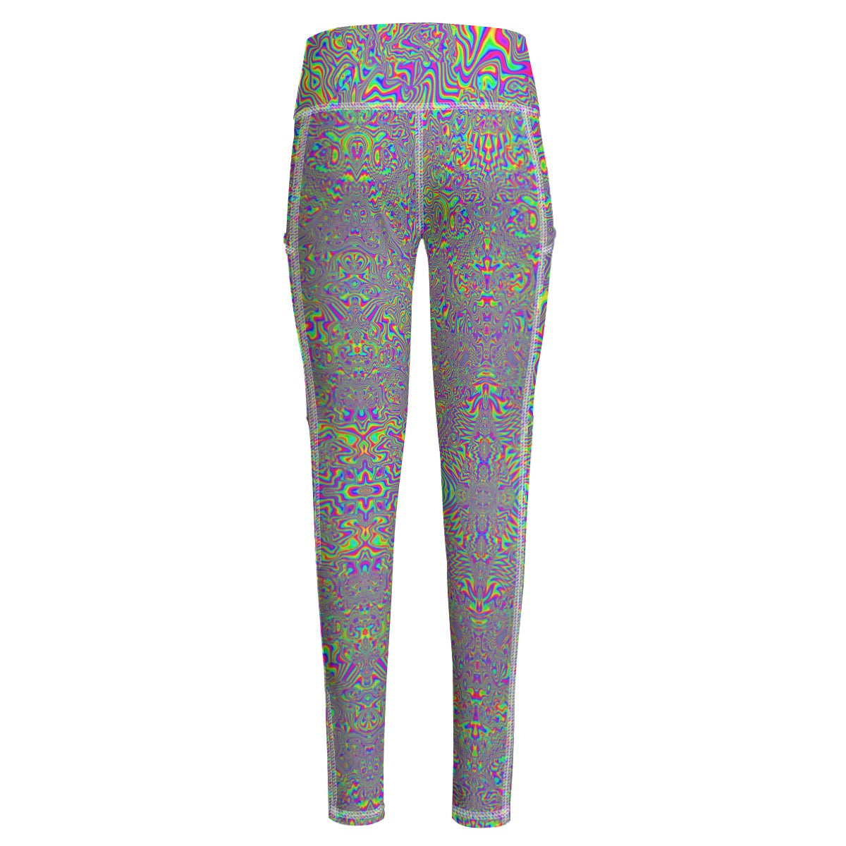 KaleidoFlow Functional Women's Yoga Leggings With Side Pockets