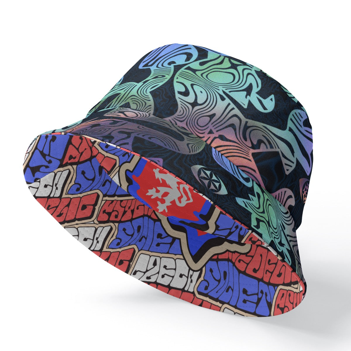 Two-Sided Psychedelia – Double-Side Printing Bucket Hat