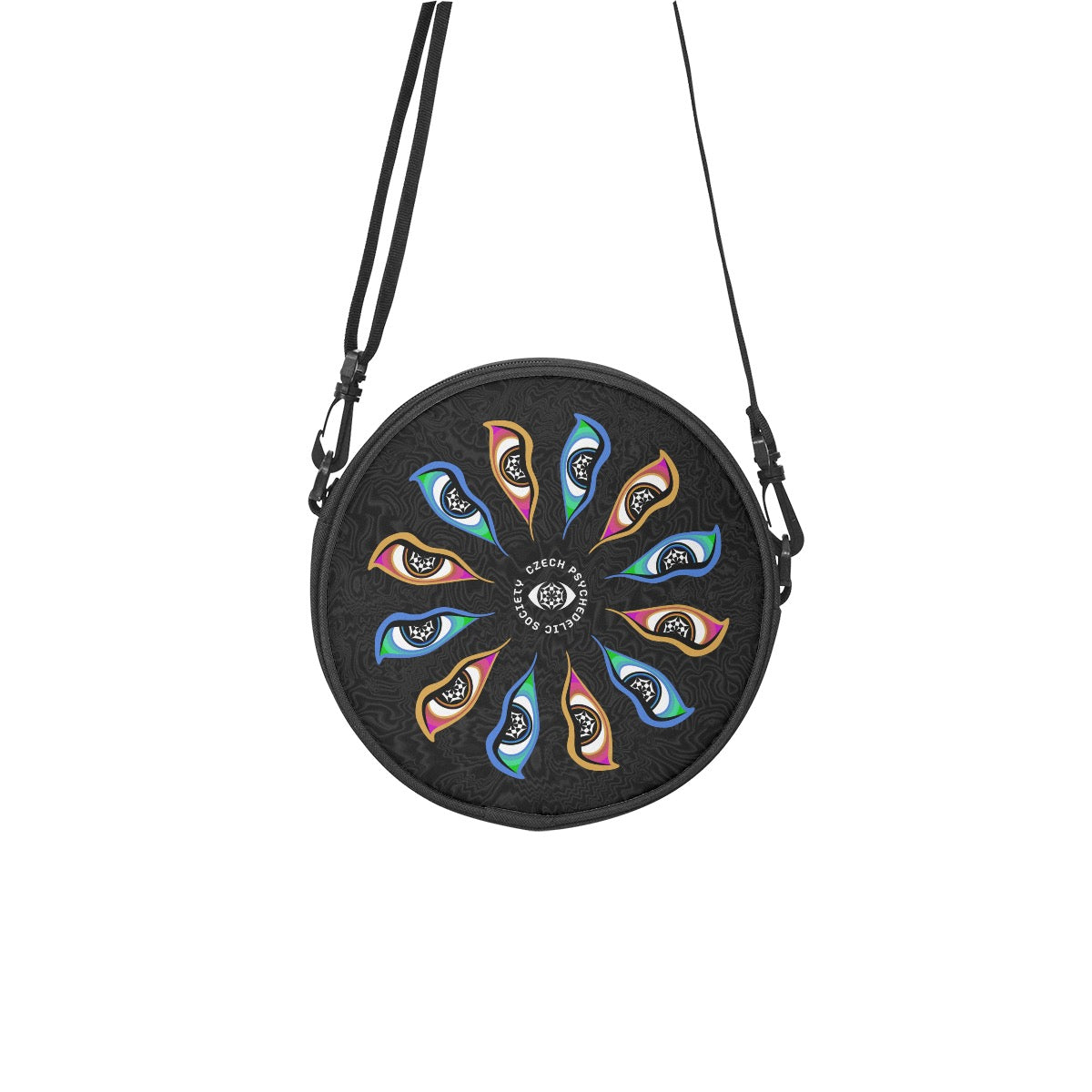 Trippy Buddha Eyes Shoulder Bag
