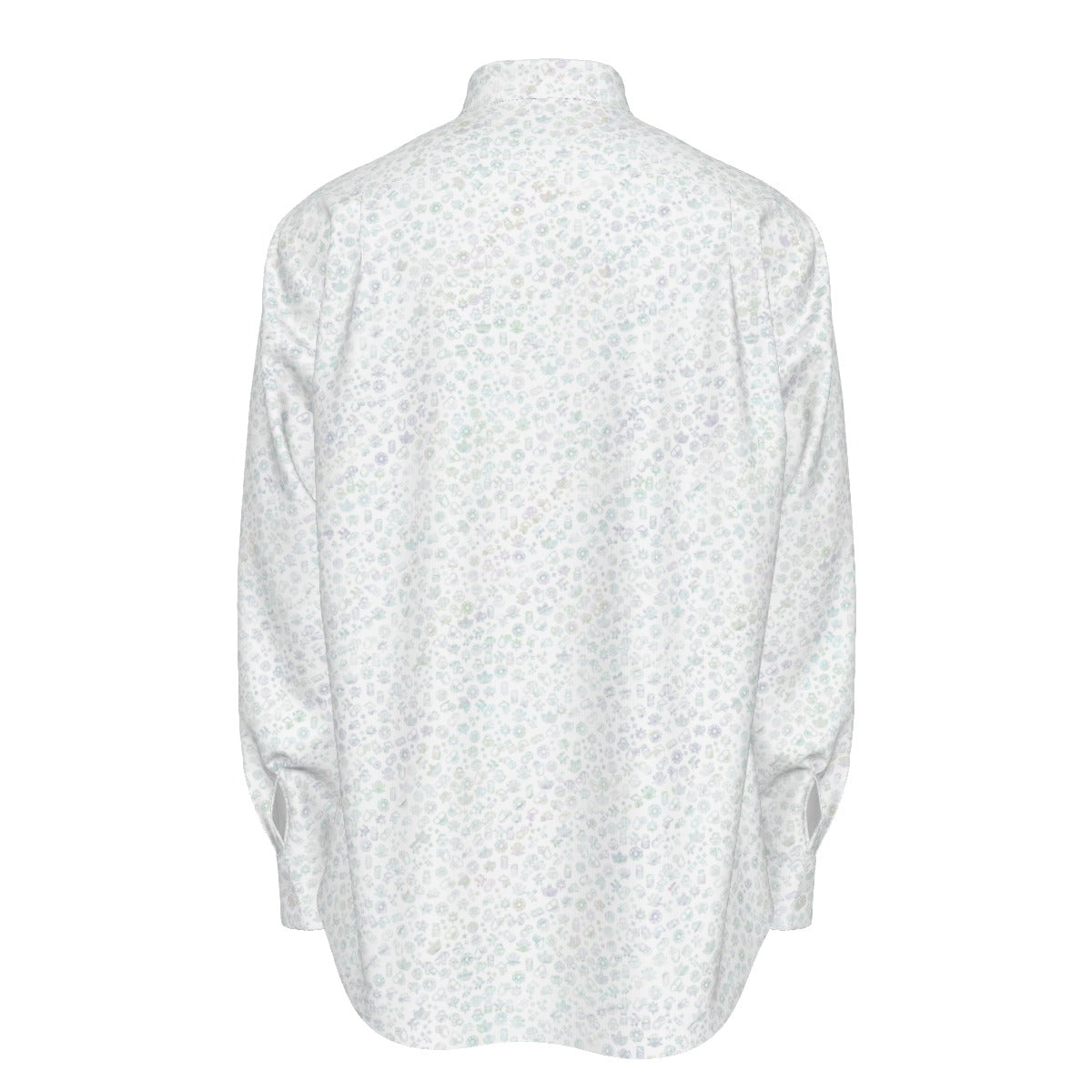 EntheoForm Psychedelic Symbol Men's Long Sleeve Shirt | Cotton poplin