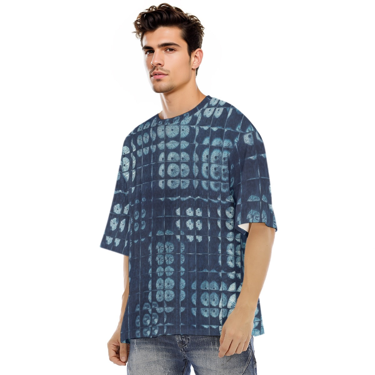 Spore Shibori — oversized tričko