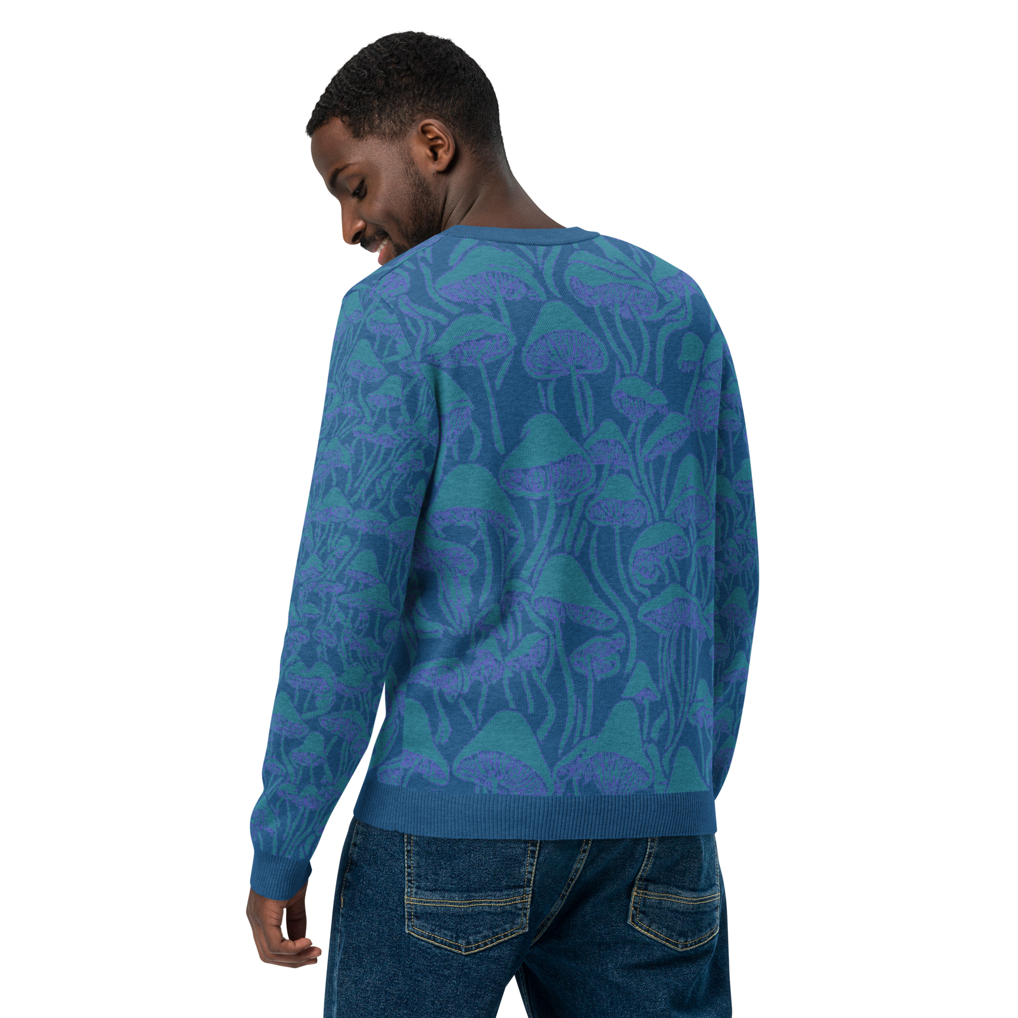 MycoVision – Jacquard-Knit Crew Neck Sweater