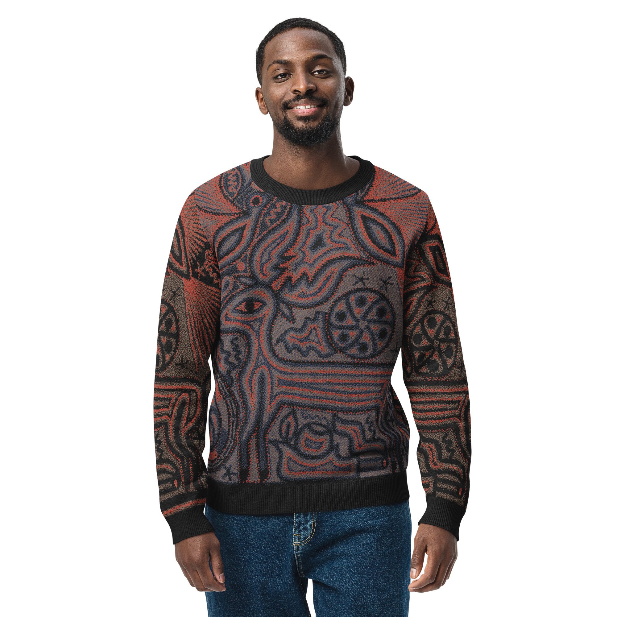 Spirit Threads – Jacquard-Knit Sweater
