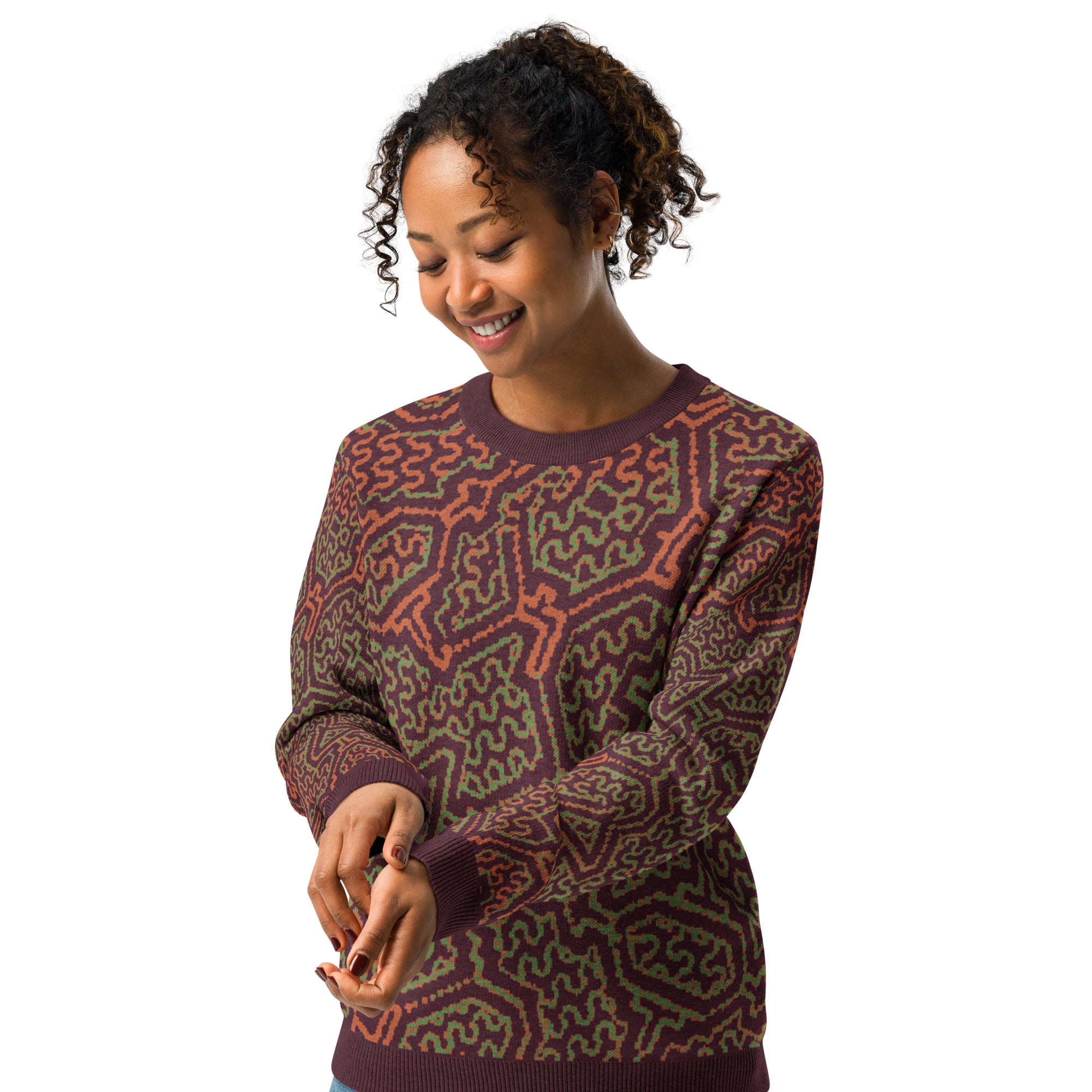 Mystic Flow – Knitted Crew Neck Sweater