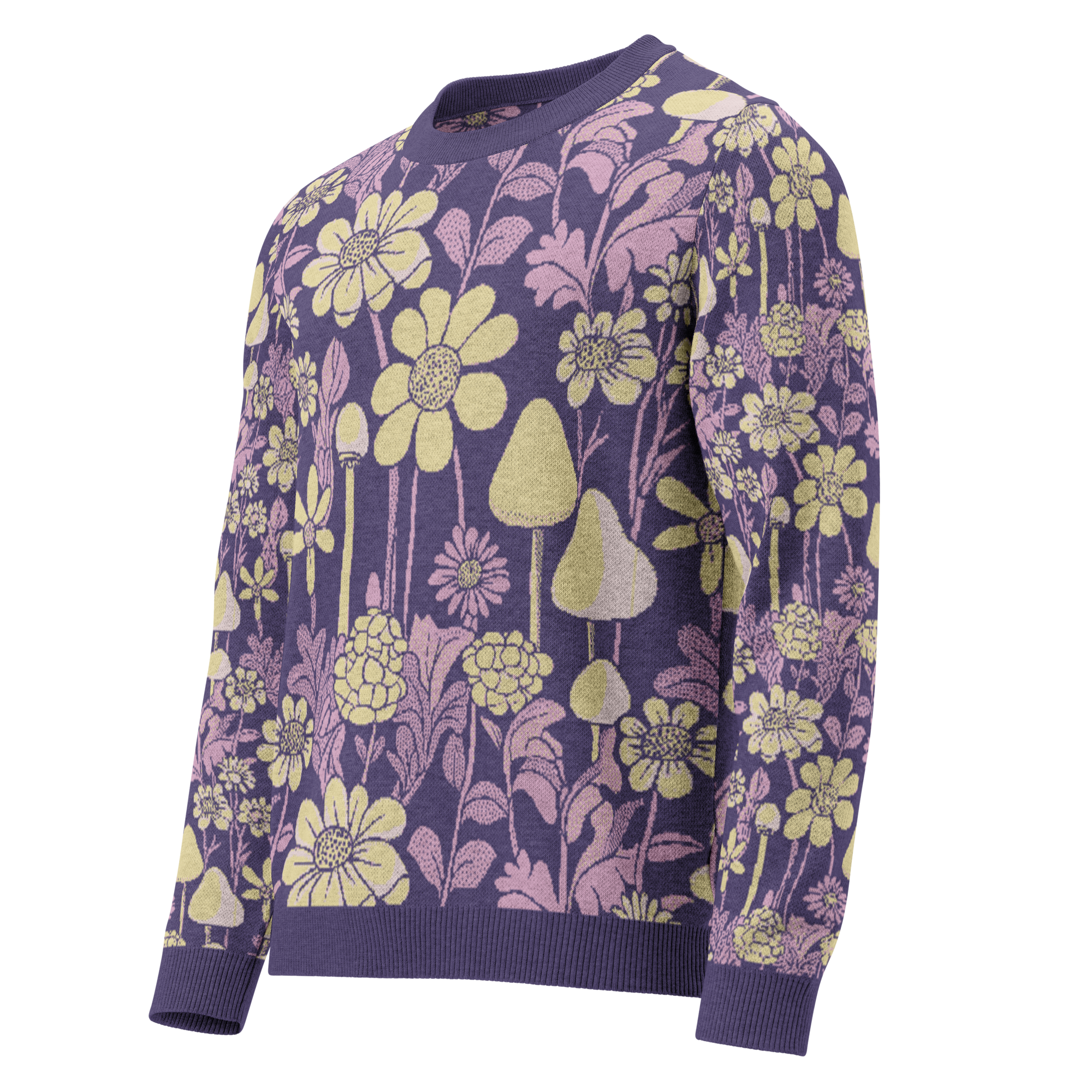 Groovy Garden – Jacquard-Knit Sweater