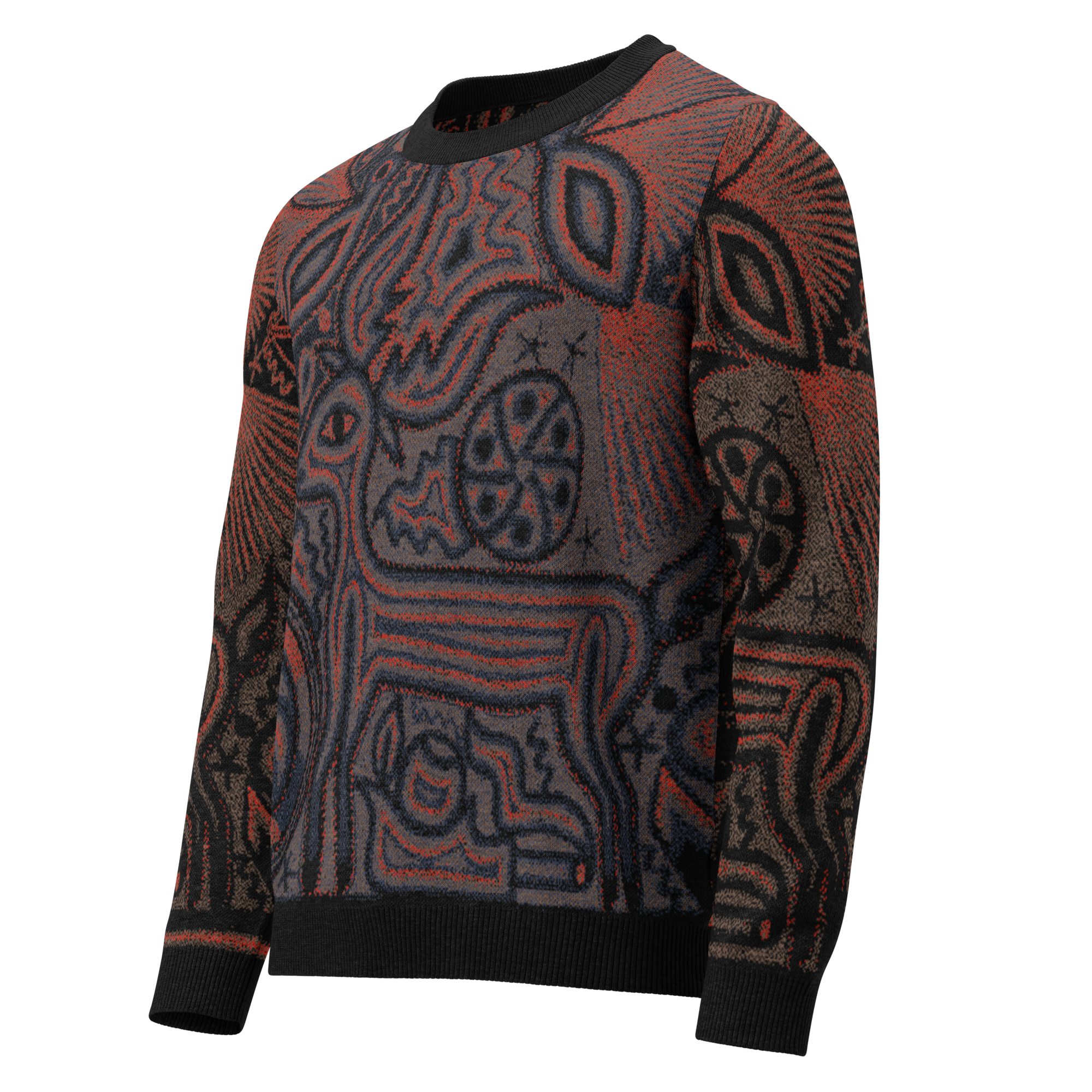 Spirit Threads – Jacquard-Knit Sweater