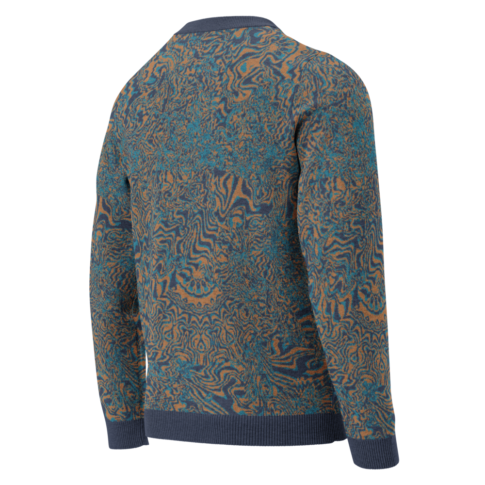Flow State – Jacquard-Knit Crew Neck Sweater