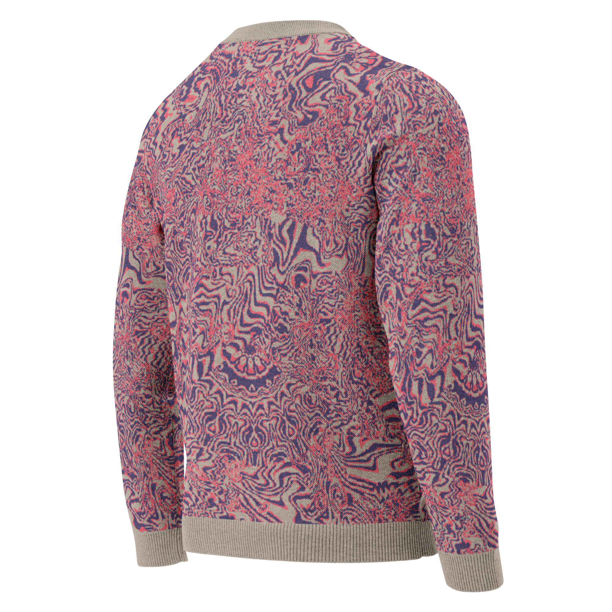 Liquid Geometry – Jacquard-Knit Sweater