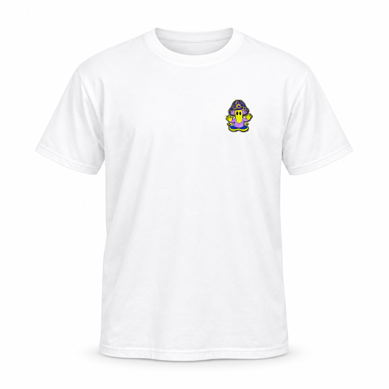 heal mushroom spirit tee — standalone product, front view