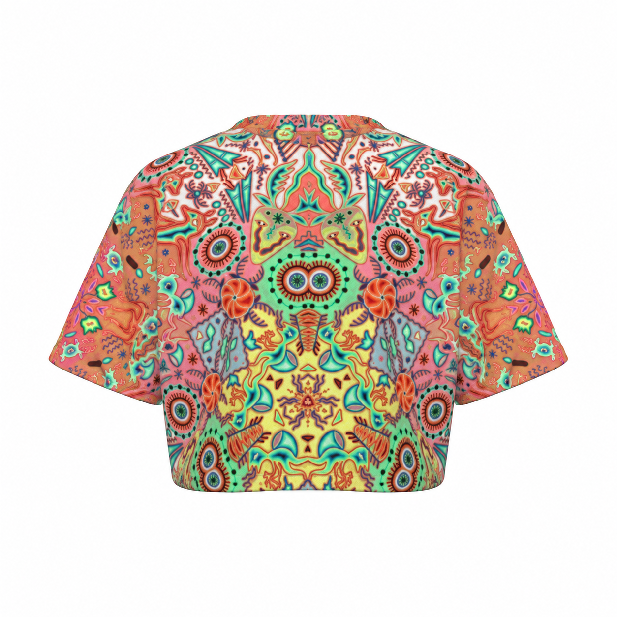 Yarn Vision crop top — standalone product, back view