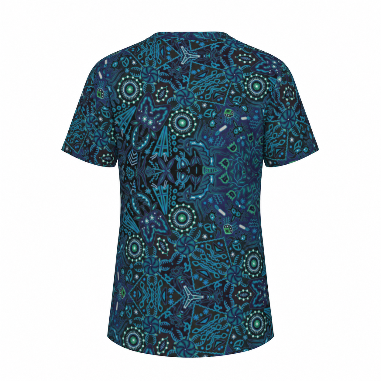 Yarn Vision Pattern men's T-shirt — standalone product, back view